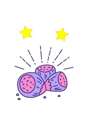 dönen yıldızlar geleneksel dövme stili fındık resimlerinin animasyonu