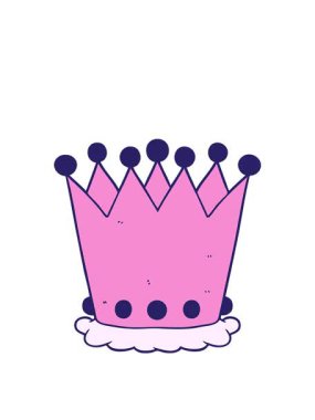 Çizgi film taçlarının zıplama hareketi