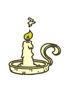 Mum Tutucu Tebeşir Çiziminin renk canlandırması değişiyor