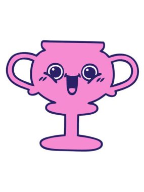 Bir kupa karikatürünün titreşimli hareketli animasyonu