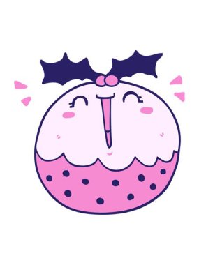 Tatlı noel pudinginin hareketli animasyonu