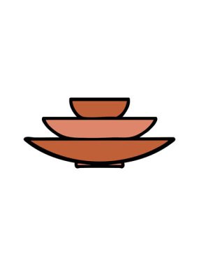 Seramik Japon tabaklarının hareketli animasyonları