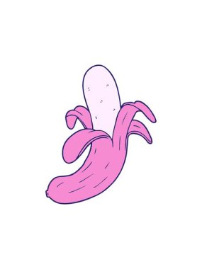 Çizgi film muzunun yıldız patlaması etkisi animasyonu