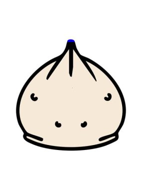 Geleneksel Japon buharlı gyoza hamur köftesinin animasyonunu canlandırın.