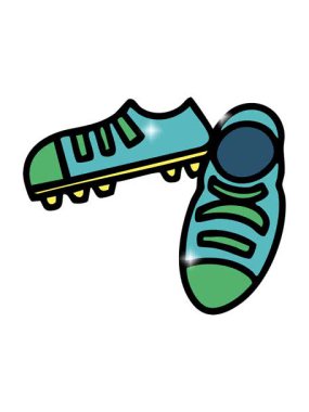 Brezilya stili futbol botlarının parıltı etkisi.