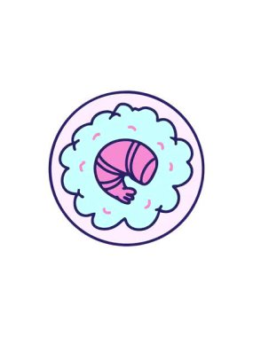 Isınan bir kase Brezilya Vatapa çiziminin gösterişli satış animasyonu