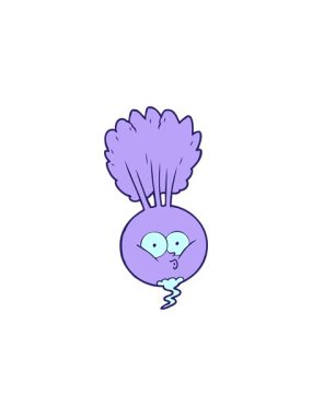 Çizgi film bitkisinin yıldız patlaması etkisi animasyonu