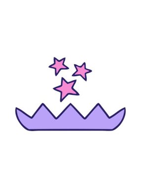 Sihirli nilüfer çiçeğinin tatlı çizgi filminin hareketli animasyonu