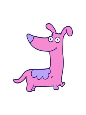 Köpeğin karalamalarının ışık efekti