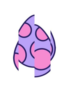 Tatlı Paskalya Yumurtası çizgi filminin bölünen hareketi