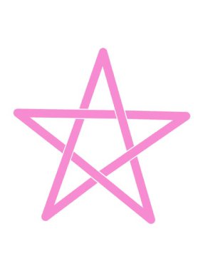 Pentagramın titreşimli hareket animasyonu