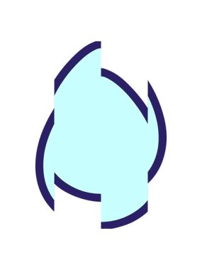 Basit Paskalya yumurtası dekoratif elementinin bölünen hareketi