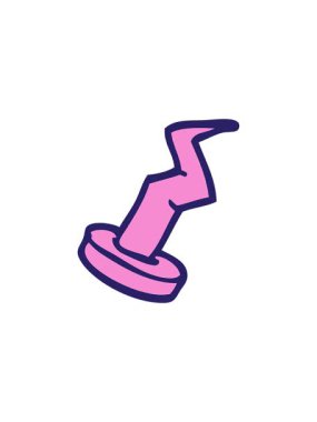 karikatür karalama çivisinin efekt canlandırması