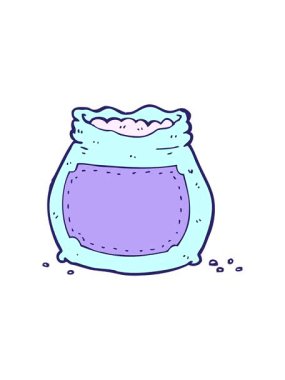 Bir torba un çizgi filminin basınçlı canlandırması