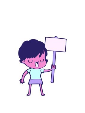 Çizgi filmdeki kadınların konuşmalarını genişletiyorum.