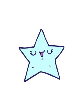 Yıldız çizgi filminin yıldız patlaması etkisi animasyonu