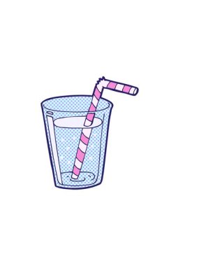 Çizgi film karalamalarının yatay titreşimli animasyonu