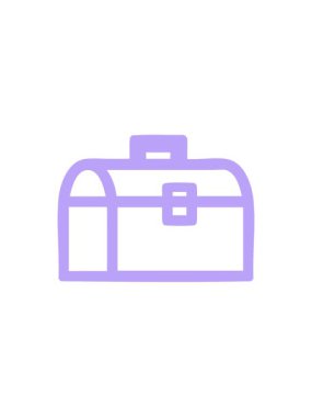 Alet kutusu simgesinin ışık efekti canlandırması