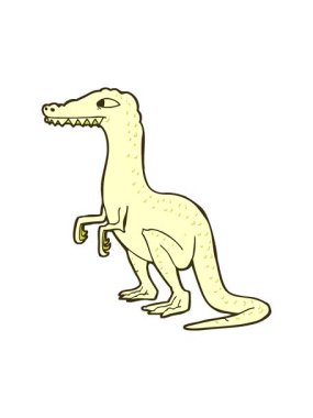 Dinozorun renk animasyonu değişiyor