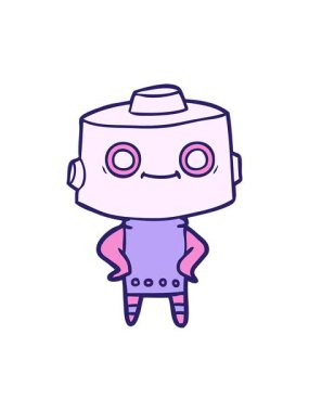 Bir androidin hareketli animasyonu