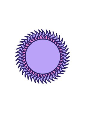 Işıldayan güneşin radyoaktif ışıldayan görüntüsü