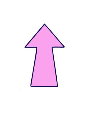 Okun el çiziminin neon ışık efekti canlandırması