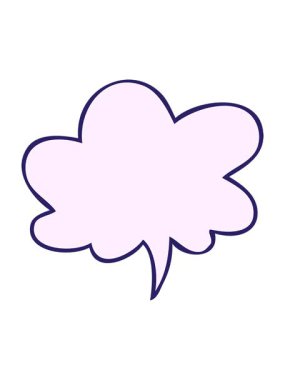 jiggle and pause animation of cartoon speech bubble with speech bubble