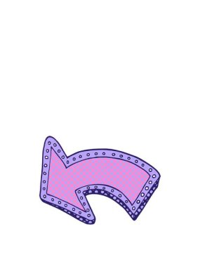 Karikatür karalamalarının zıplama hareketi okları aydınlatıyor