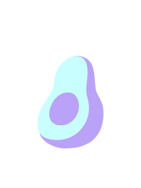 Avokado çizgi filminin yanıp sönen radyal çizgileri