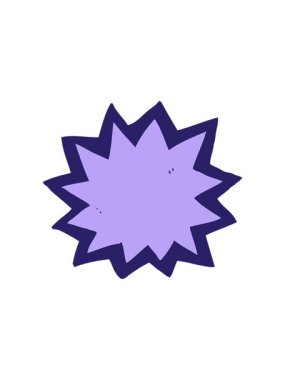 Patlamanın karikatür çiziminin dönen hareket animasyonu