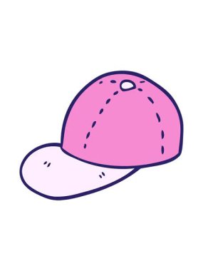 karikatür karalama beyzbol şapkasının efekt canlandırması