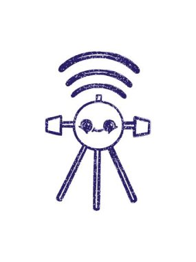 Uydu Kömür Çiziminin titreşimli hareketli animasyonu