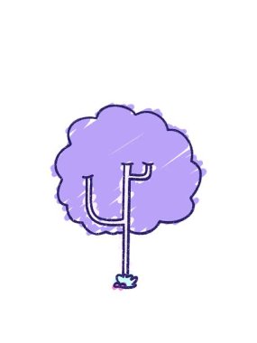 stretching up animation of Tree Chalk sketch