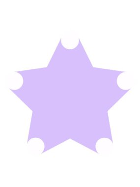 Yıldız dekoratif elementinin neon ışık efekti canlandırması