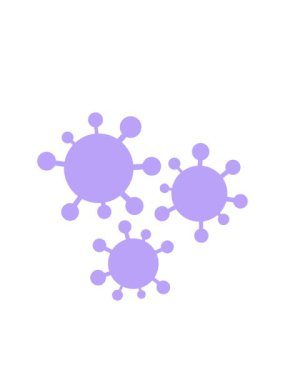 Virüs illüstrasyonunun yanıp sönen radyal çizgileri