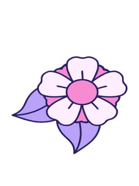 Geleneksel dövme çiçeklerinin hareketli animasyonu