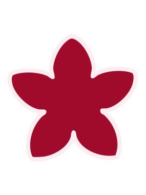 Geleneksel Japon çiçek dizaynının tek bir hareketli animasyonu