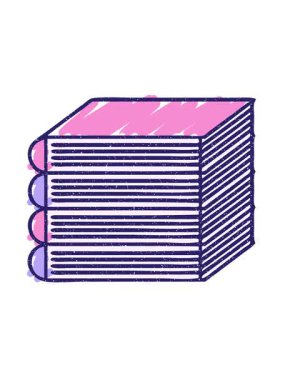 Okul Kitapları Tebeşir Çiziminin parlak ışık efekti