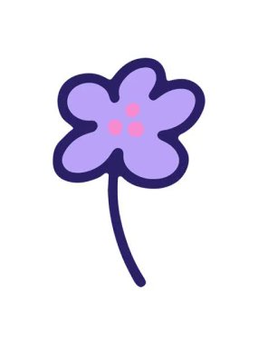 Basit bir çiçek çizgi filminin canlandırma efektini piksel yap