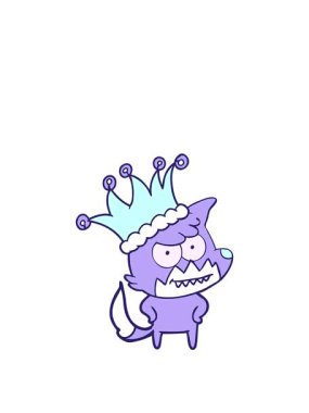 Komik şapkalı, sırıtan tilki çizgi filminin animasyonunu genişletiyorum.