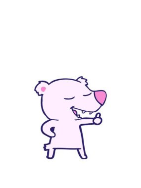 Sevimli bir oyuncak ayının çizgi filminin animasyonunu uzatıyorum.