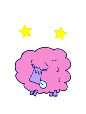 dönen yıldızlar çizgi film animasyonu kara koyun