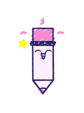 Parlayan yıldızlar kalem tebeşiri çiziminin animasyonunu etkiler