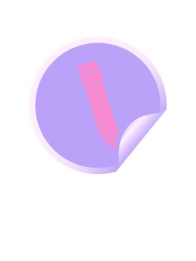 Dairesel soyma çıkartmasının yükseliş ve yüzme animasyonu. Tuhaf çizgi film karakteri.