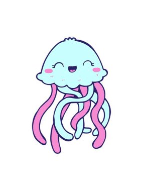 Tatlı denizanası çizgi filminin animasyonunu durdurup duraklat