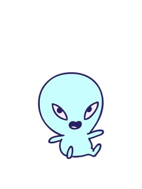 Bir uzaylının tatlı çizgi filminin yükselişi ve yüzüşü