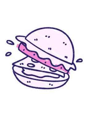 Hamburgerin animasyonunu çalıştır.