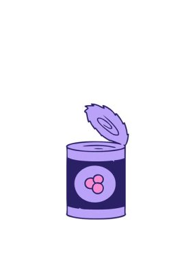 Bir kutu şeftalinin el çiziminin zıplama hareketi animasyonu