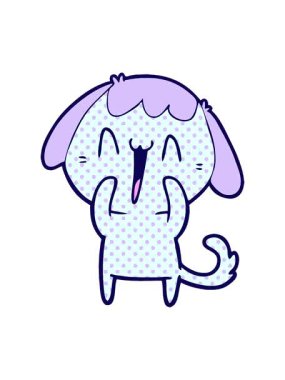 neon ışık efektleri çizgi film kıkırdayan köpeğinin animasyonu