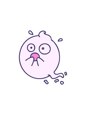 Cadılar bayramı heyecanıyla dehşete düşmüş sevimli, korkmuş bir hayaletin çizgi filminin yıldız patlaması etkisi.